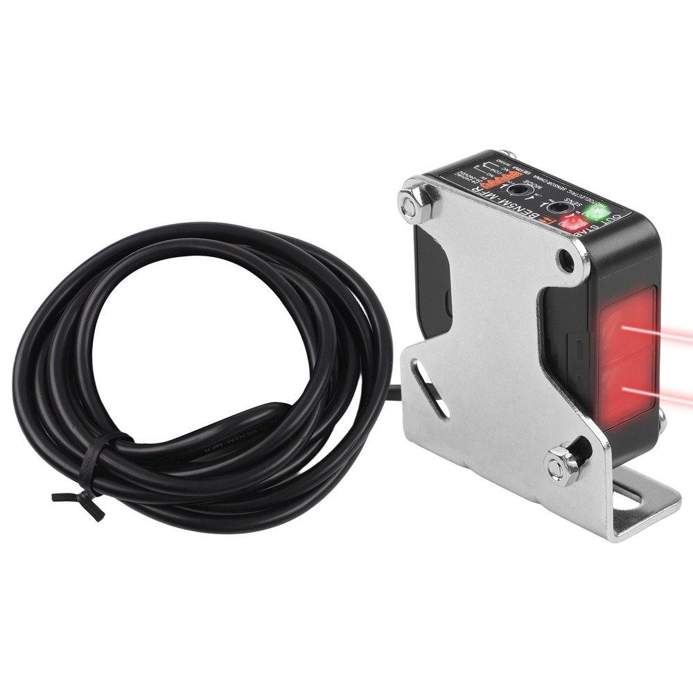 Photoelectric Beam Sensor Switch with Reflective Panel and Mounting Bracket