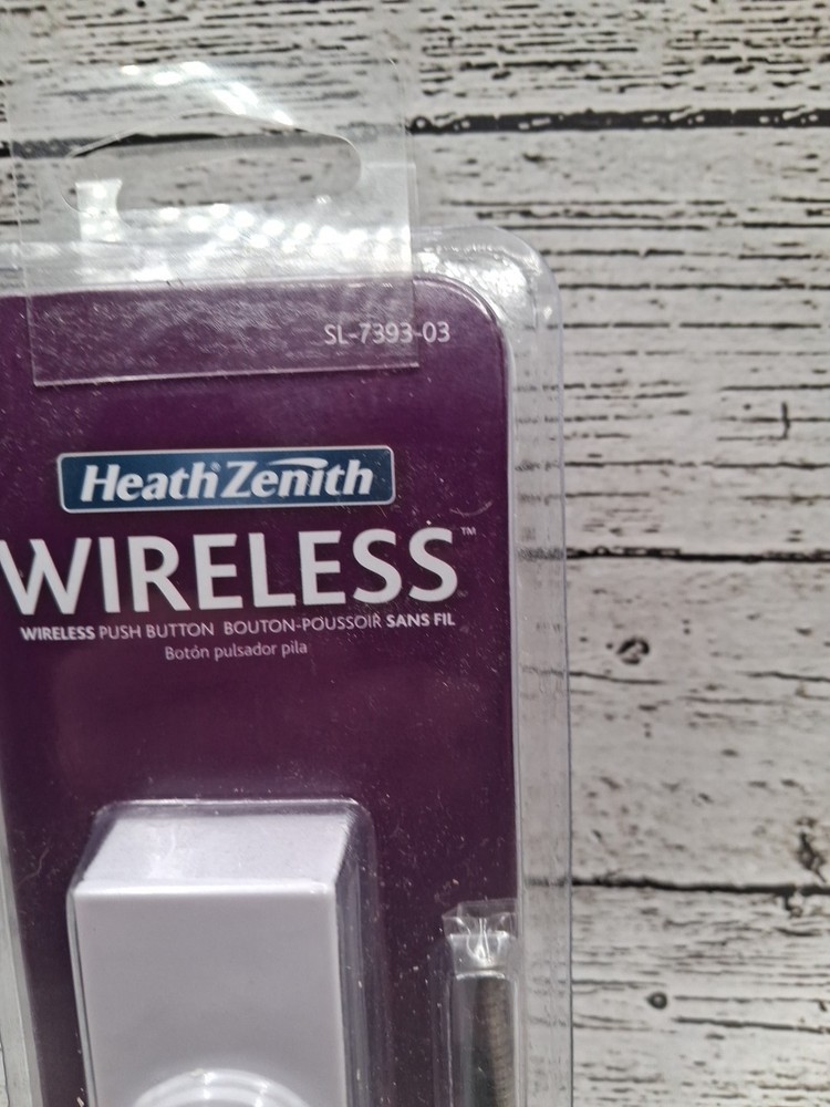 Heath Zenith SL-7393-03 Plastic Wireless Surface Pushbutton Doorbell