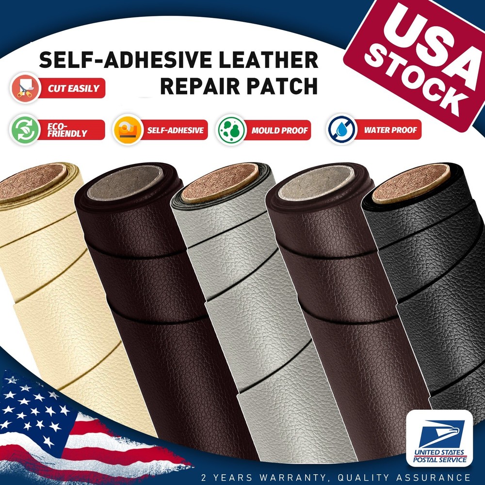 Leather Repair Patch Self Adhesive Leather Refinisher Cuttable Sofa Repair Patch