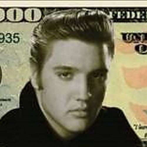 Elvis Presley Million Dollar Bill Play Funny Money Novelty Note + FREE SLEEVE