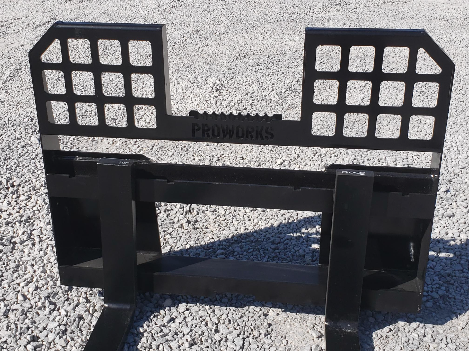 48" Long 5,500 Pound Walk Through Pallet Forks Fits Bobcat Skid Steer Loader