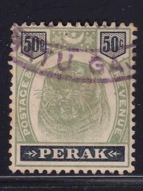 Malaya/PERAK 1895 SG 75 CANC VF