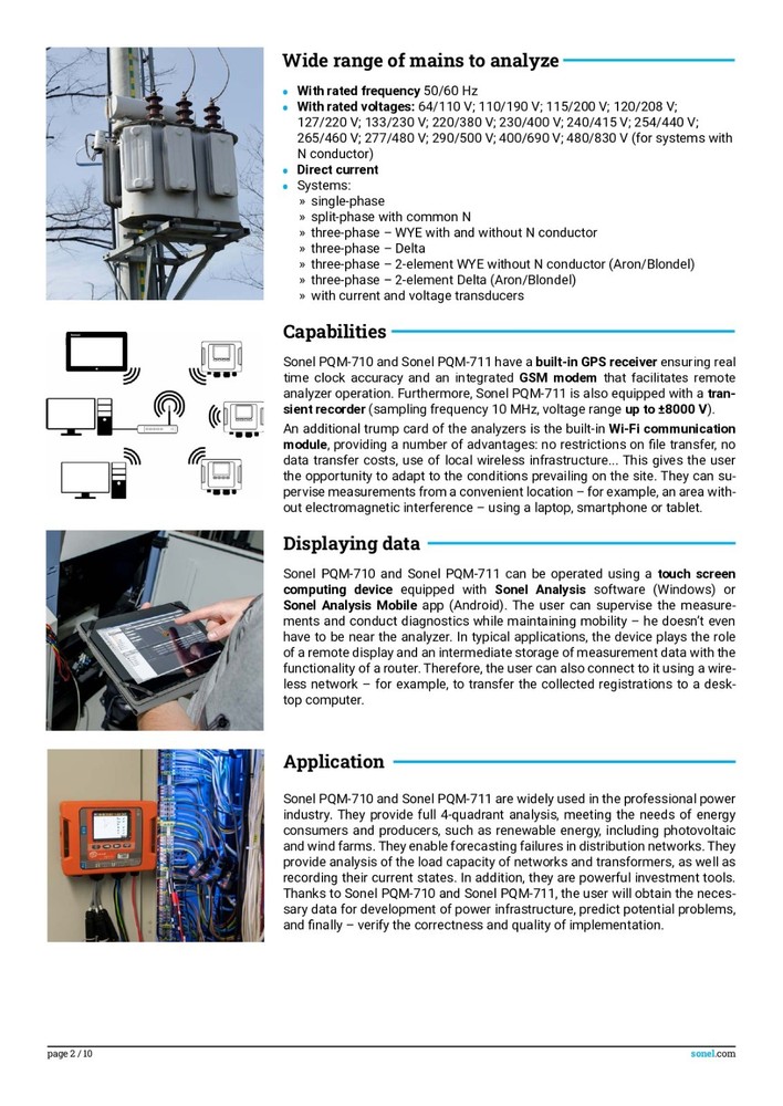 Sonel PQM-710 PRO Power Quality Analyzer PQM-710 PRO