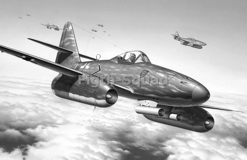 WW2 Picture Photo WW2 German Luftwaffe Messerschmitt Me 262 5693