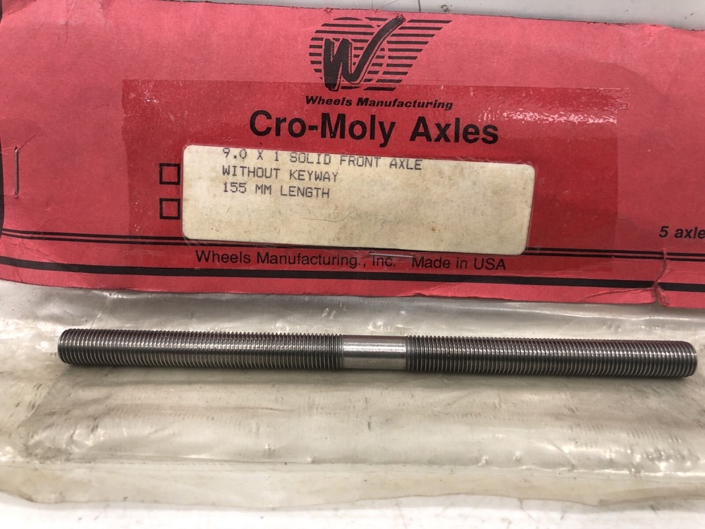 Wheels Manufacturing Cro Moly Axle 9x1 Solid Front 155mm Axle