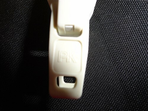 PK LARGE WHITE PLASTIC DOUBLE PULL ZIPPER SLIDE SET OF (50)