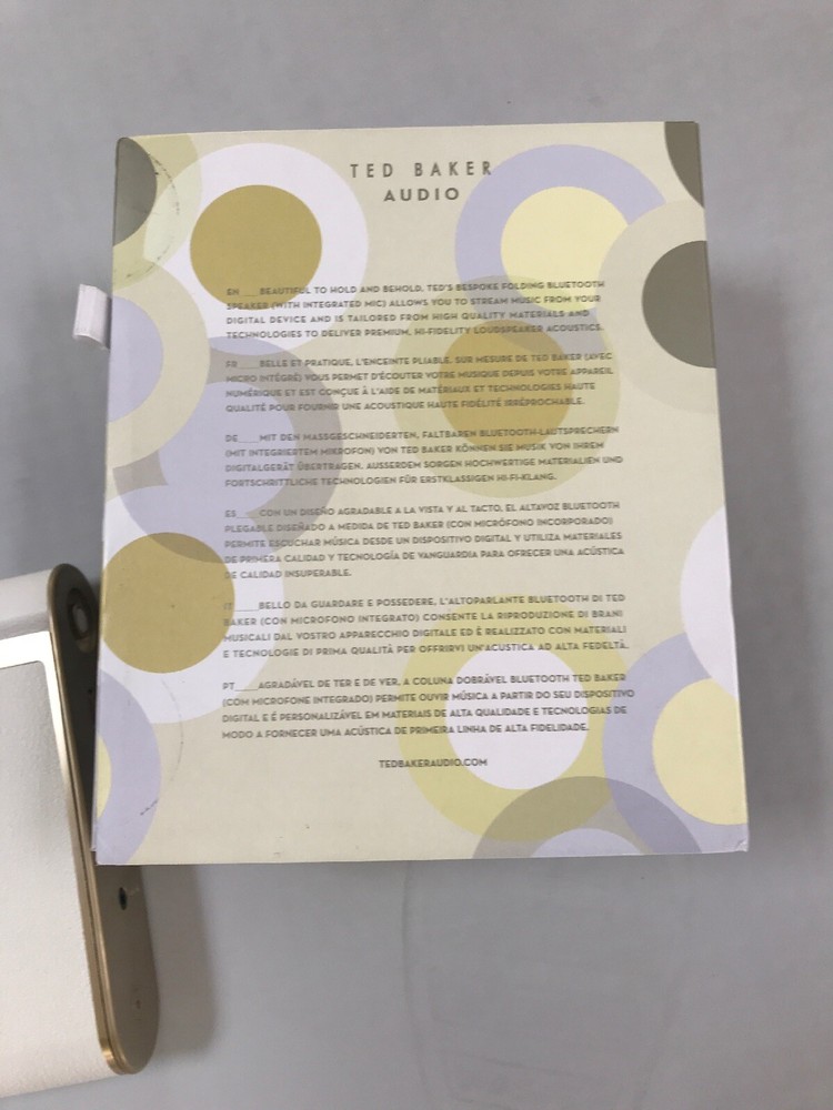 Ted Baker Bluetooth Speakers New