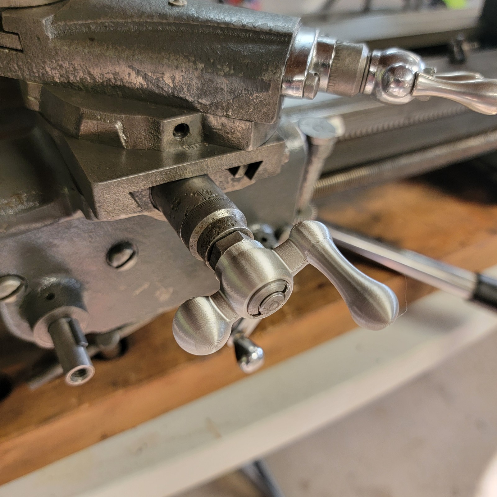 Atlas Craftsman 618 6" Lathe Crossfeed Crank, Handwheel Thumb Wheel Handle