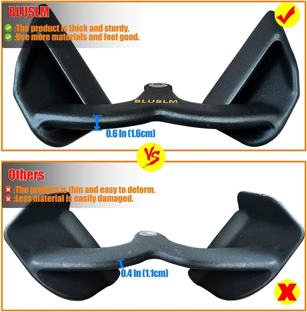 LAT Pull Down Bar for Cable Machine, LAT Pulldown Attachments T Bar V Bar Cable