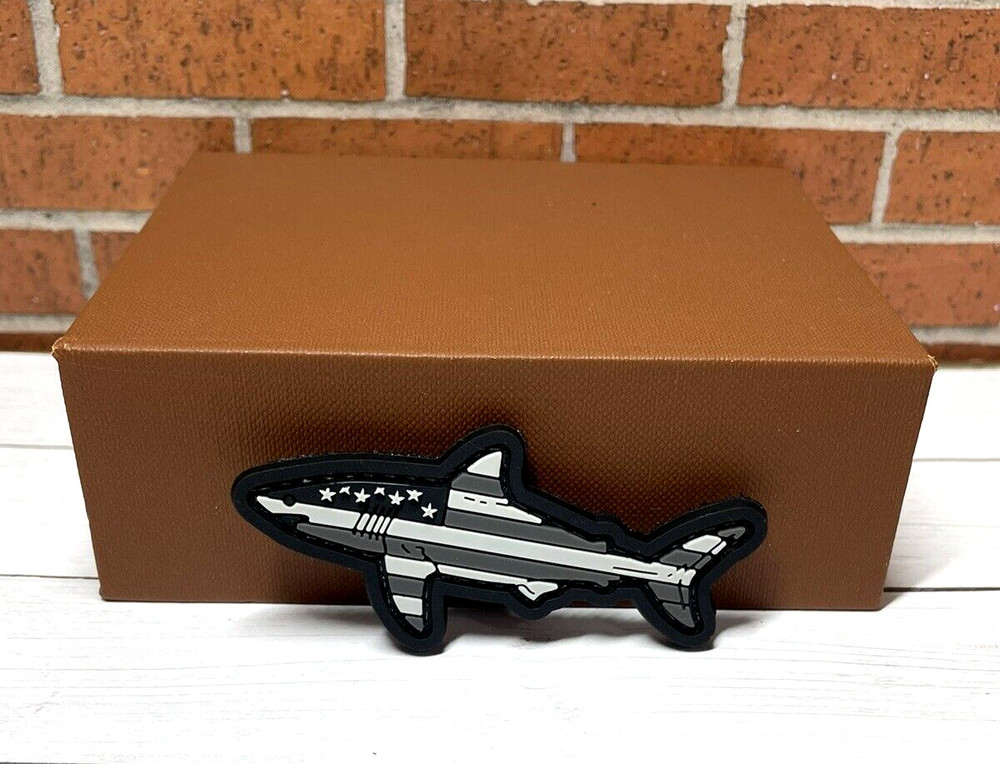 Tactical PVC Patch - Morale American Flag Shark Patch - Navy Seal Patch