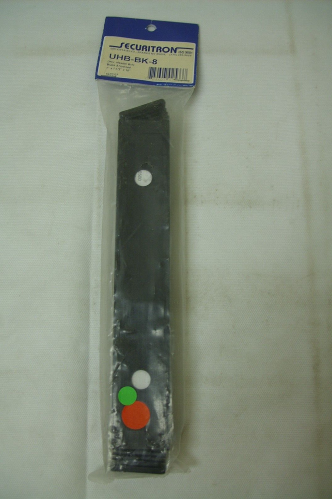 SECURITRON - Universal Header Bracket Kit - Black Anodized UHB-BK-8 *NOS*