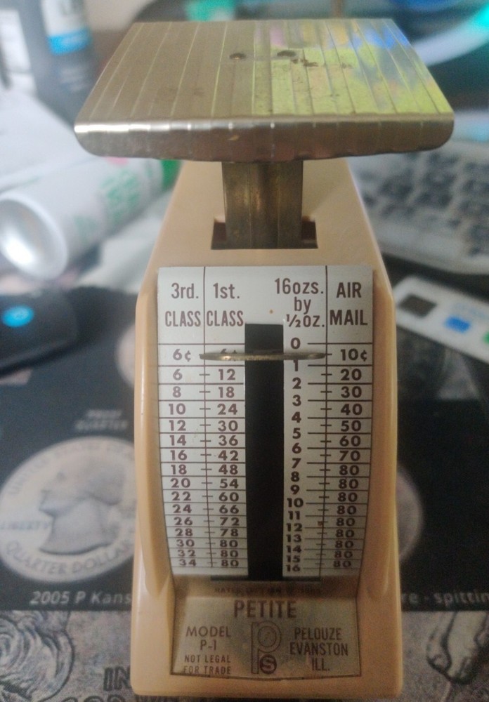 Vintage Postage USPS Mail Scale 1968