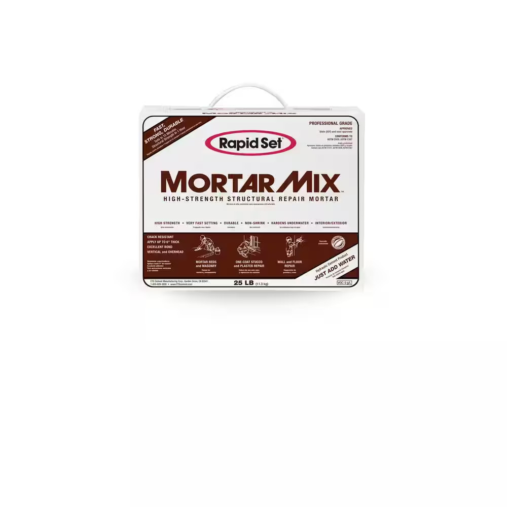 25 Lbs. High-Performance, Fast-Setting Mortar Mix