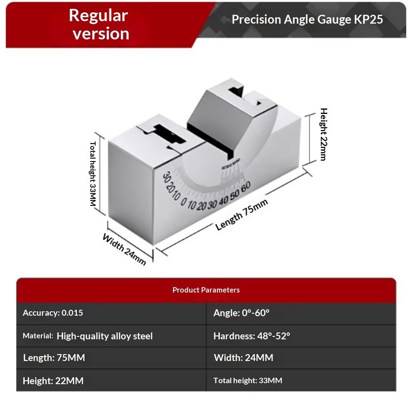 Adjustable Angle Gauge High-Precision Angle Block Grinding Machine Spacer Block