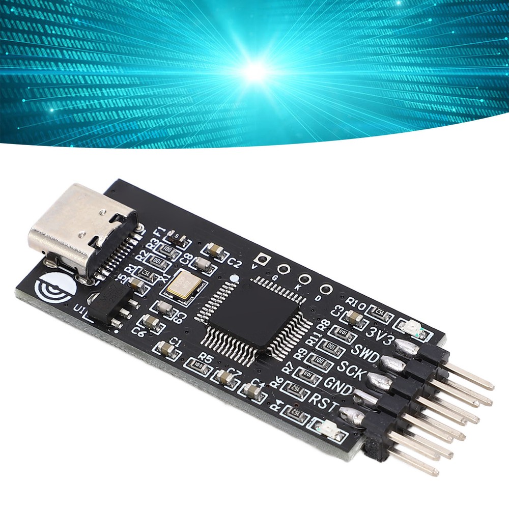 Simulation Download Burner STM32 Development Debugger SWD USB Serial Port DC5V