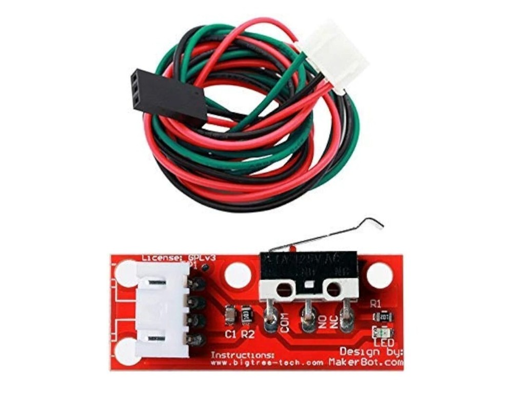 11pcs Mechanical End Stop Limit Switch + 70cm 3 Pin Cable for 3D Printer