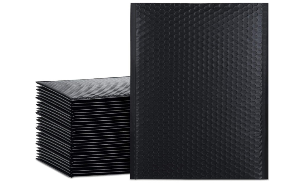 Black Bubble Mailers, 6x7" Inches, 20 Pack