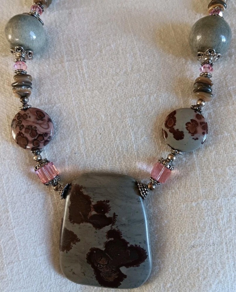 Most Unique Leopard Jasper Necklace