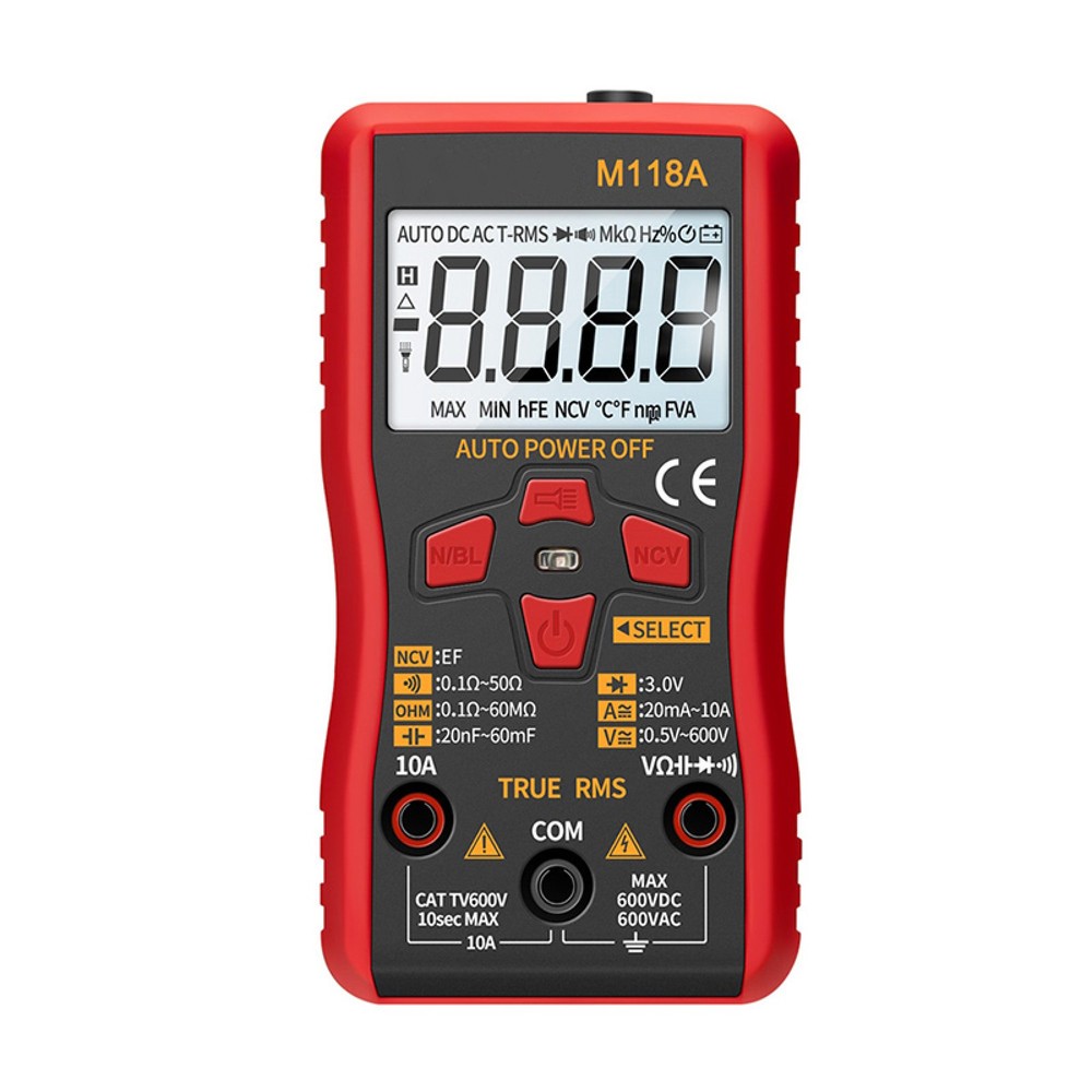 6000 CountS ANENG M118A Digital Multimeter AC/DC Spannungstester NCV Flashlight