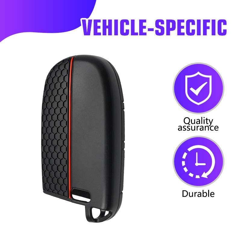 Silicone Key Cover for Jeep Grand Cherokee Renegade Dodge Challenger Durango NEW
