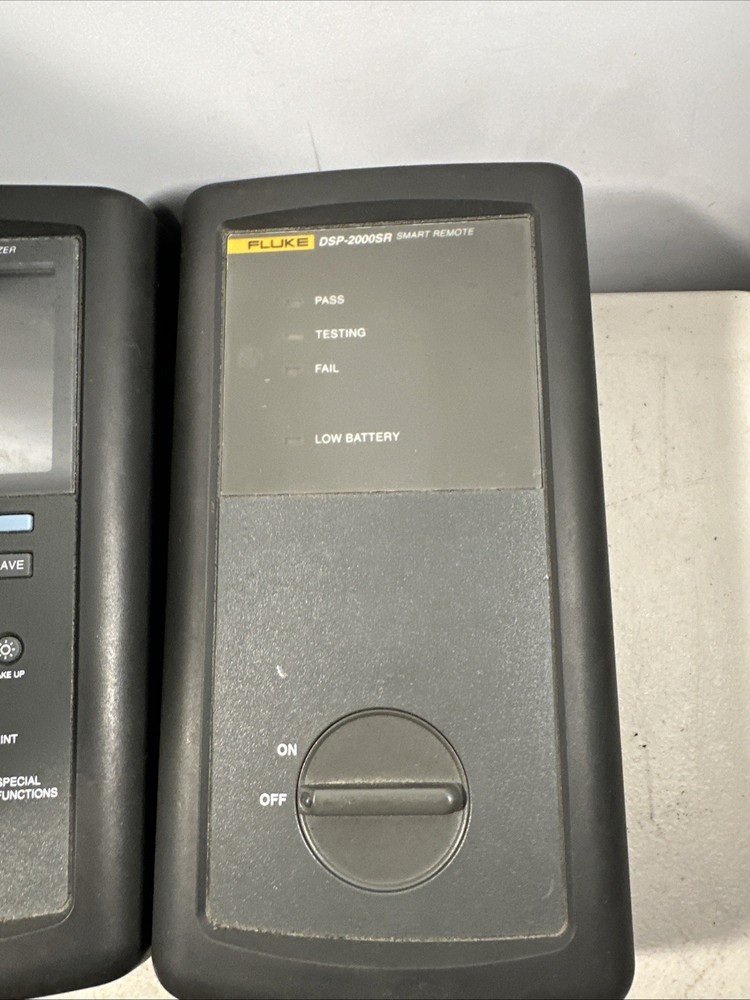 Fluke DSP-2000 Digital LAN Cable Analyzer & DSP-2000SR Smart Remote (read Desc)