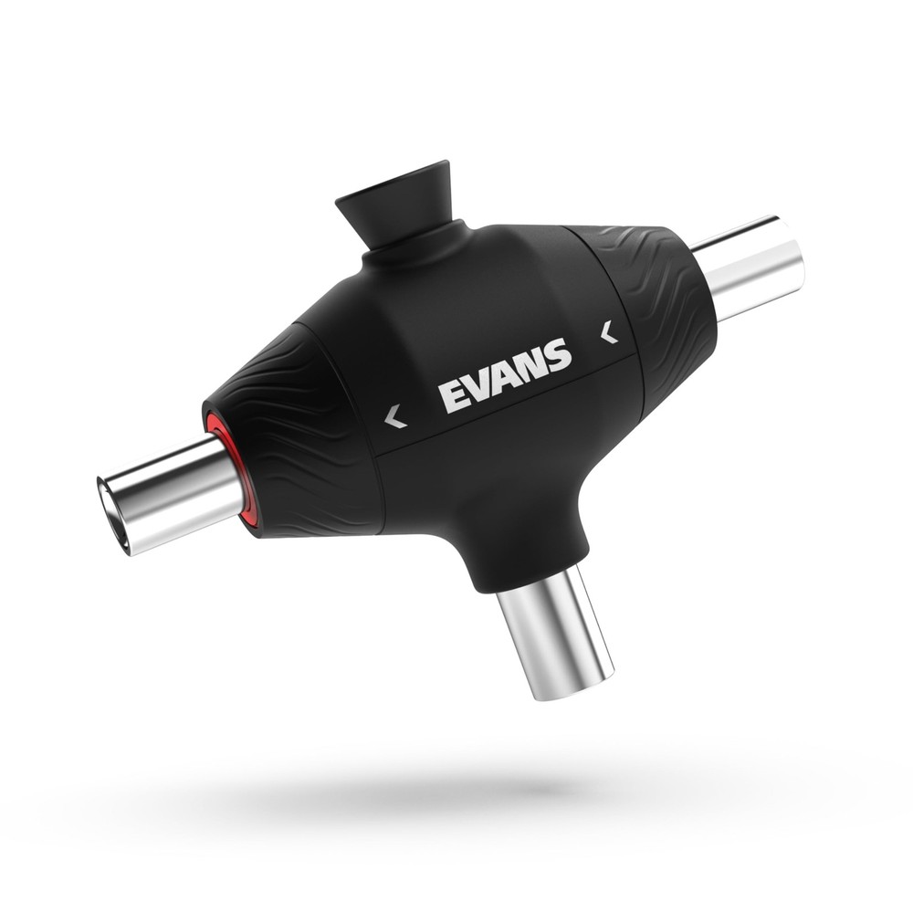 Evans Pull Cord 3-Head Drum Key for Fast Tuning - Mechanical, Durable