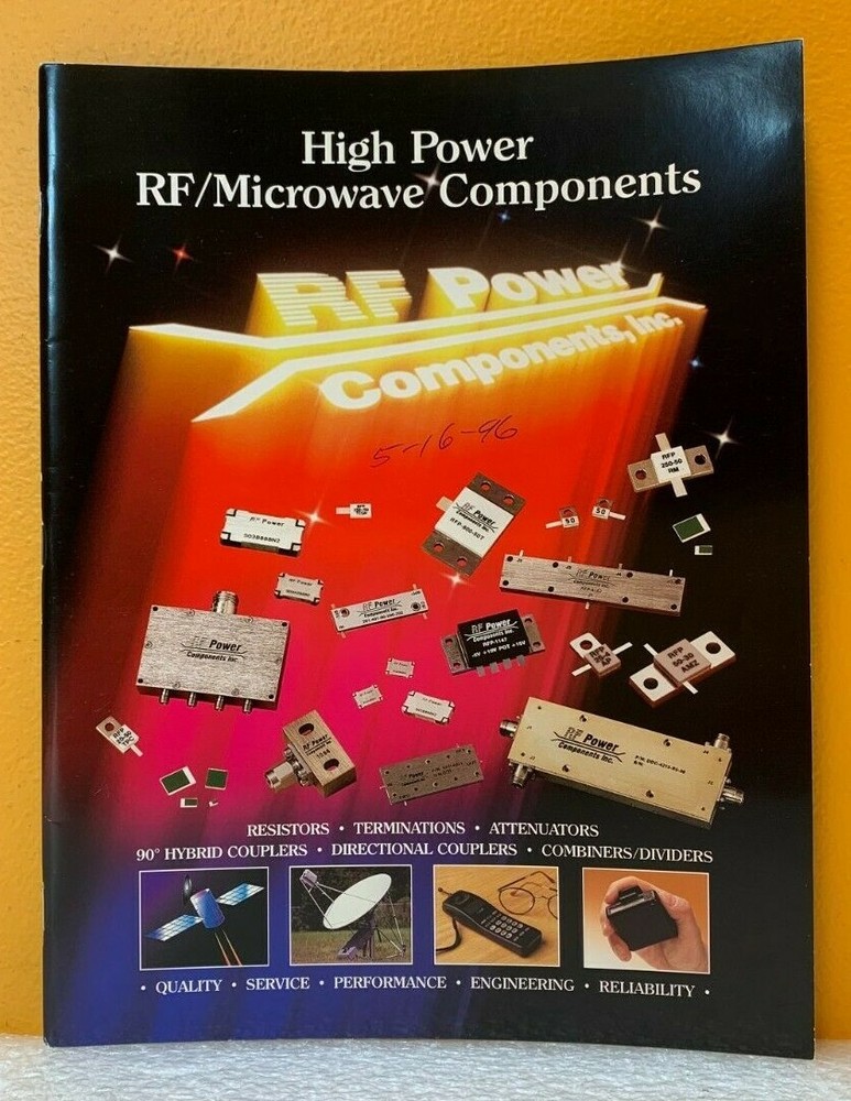 RF Power Components Inc. High Power RF/Microwave Components Catalog.