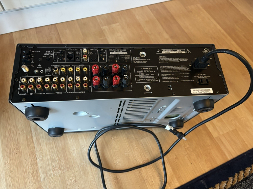 Integra AV Receiver Model DTM-5.3