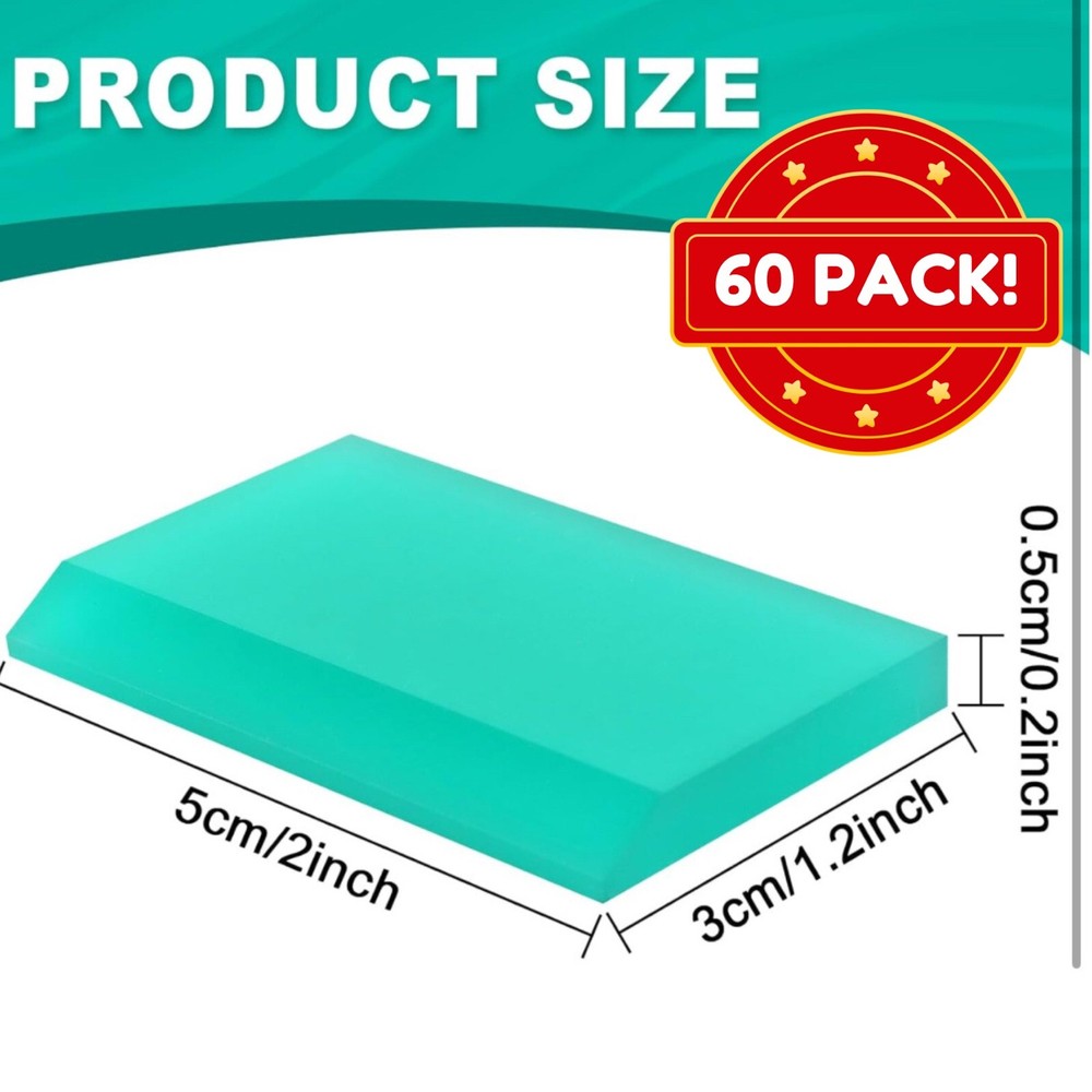 120 Pack Mini Squeegee Self-Adhesive Stencil Screen Scraper Printing Tool Screen
