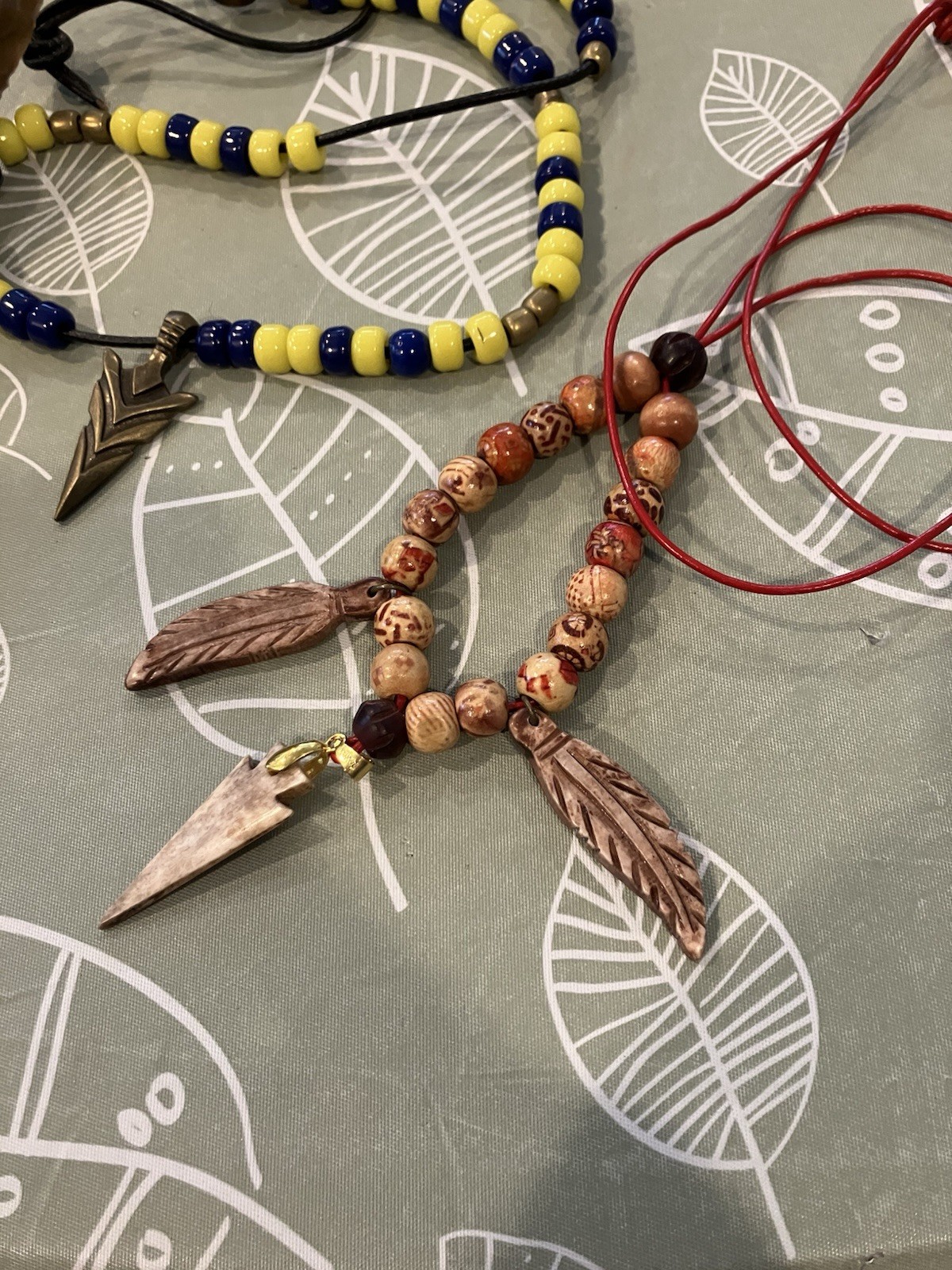 Flint Knapped Stone Arrowhead Blade W/ Antler Handle Knife 8.”inch & EXTRAS