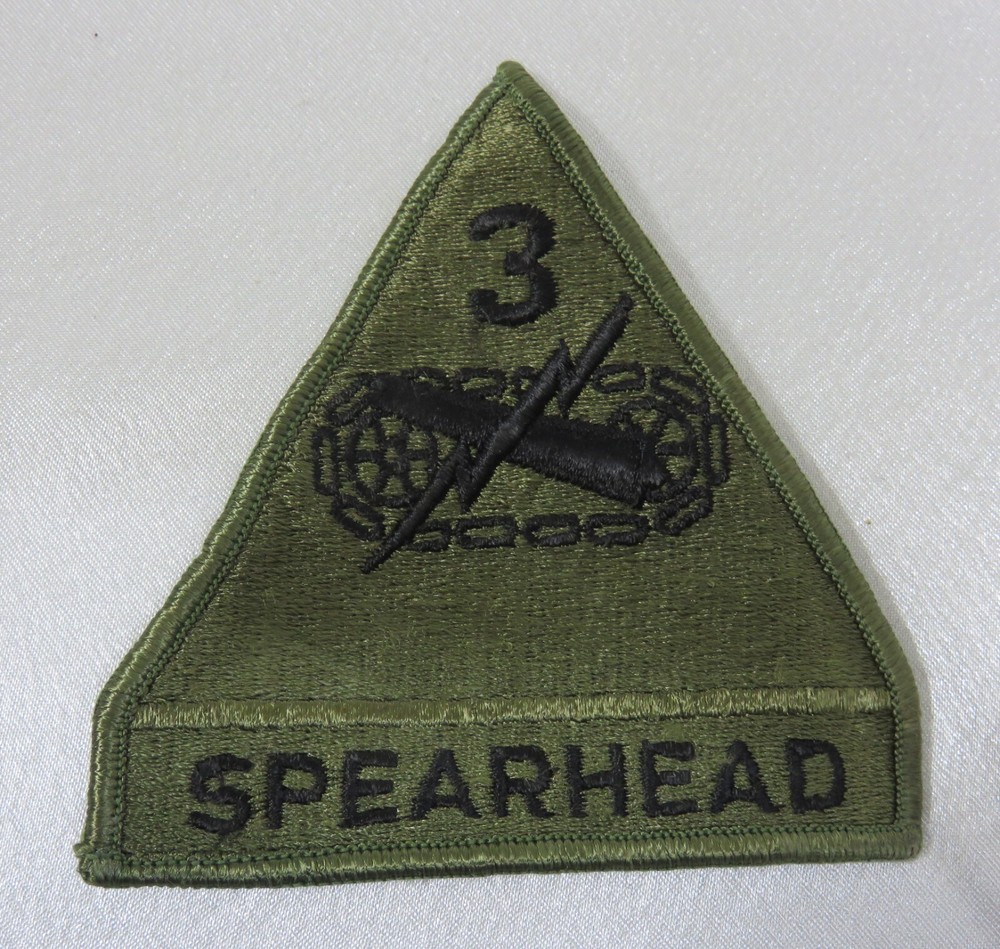 United States Army 3rd Armored Single Patch - SPEARHEAD