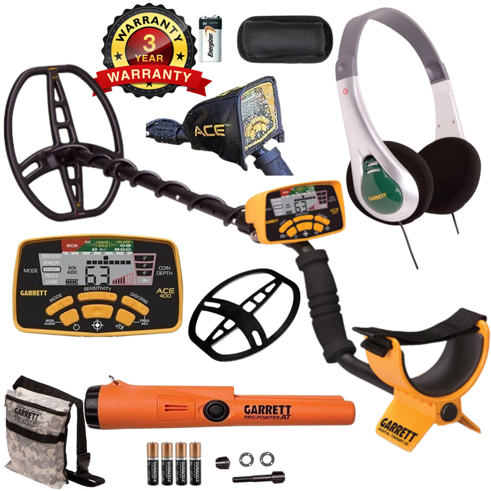 Garrett ACE 400 Metal Detector w/Pro-Pointer AT & Pouch