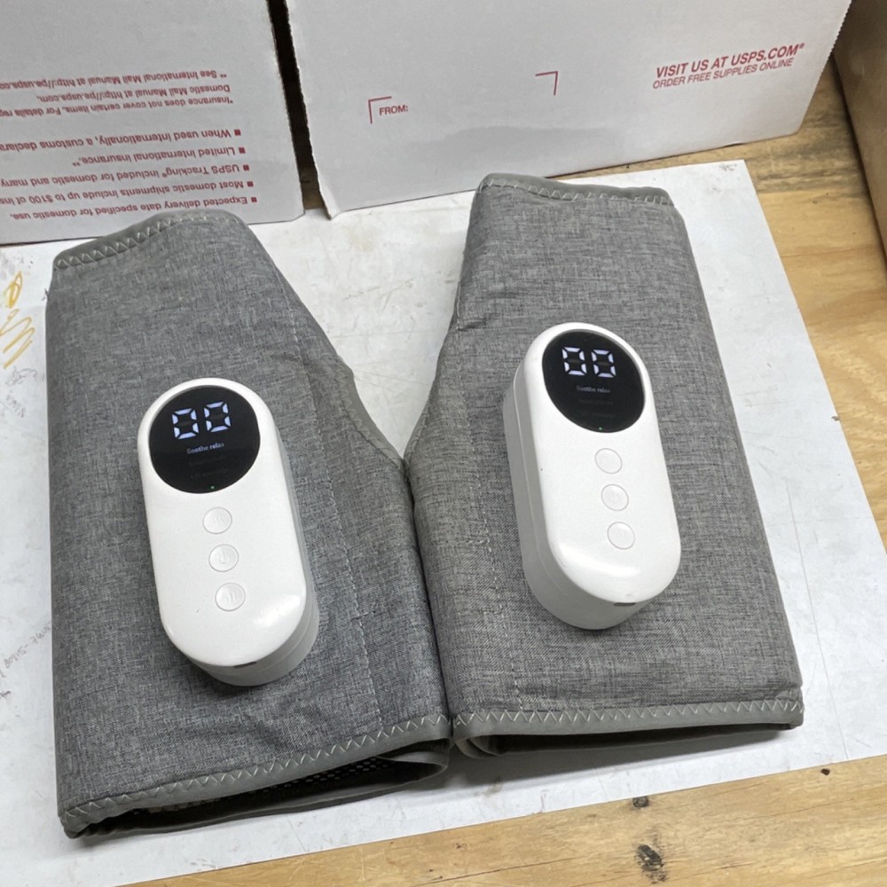 Gray Electric Heating massage calf pads used nice shape