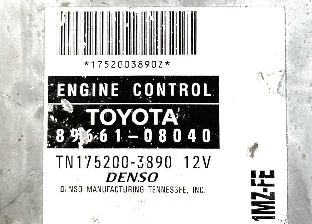 2000 Toyota Sienna Engine Control Module Computer ECM ECU PCM 89661-08040 OEM
