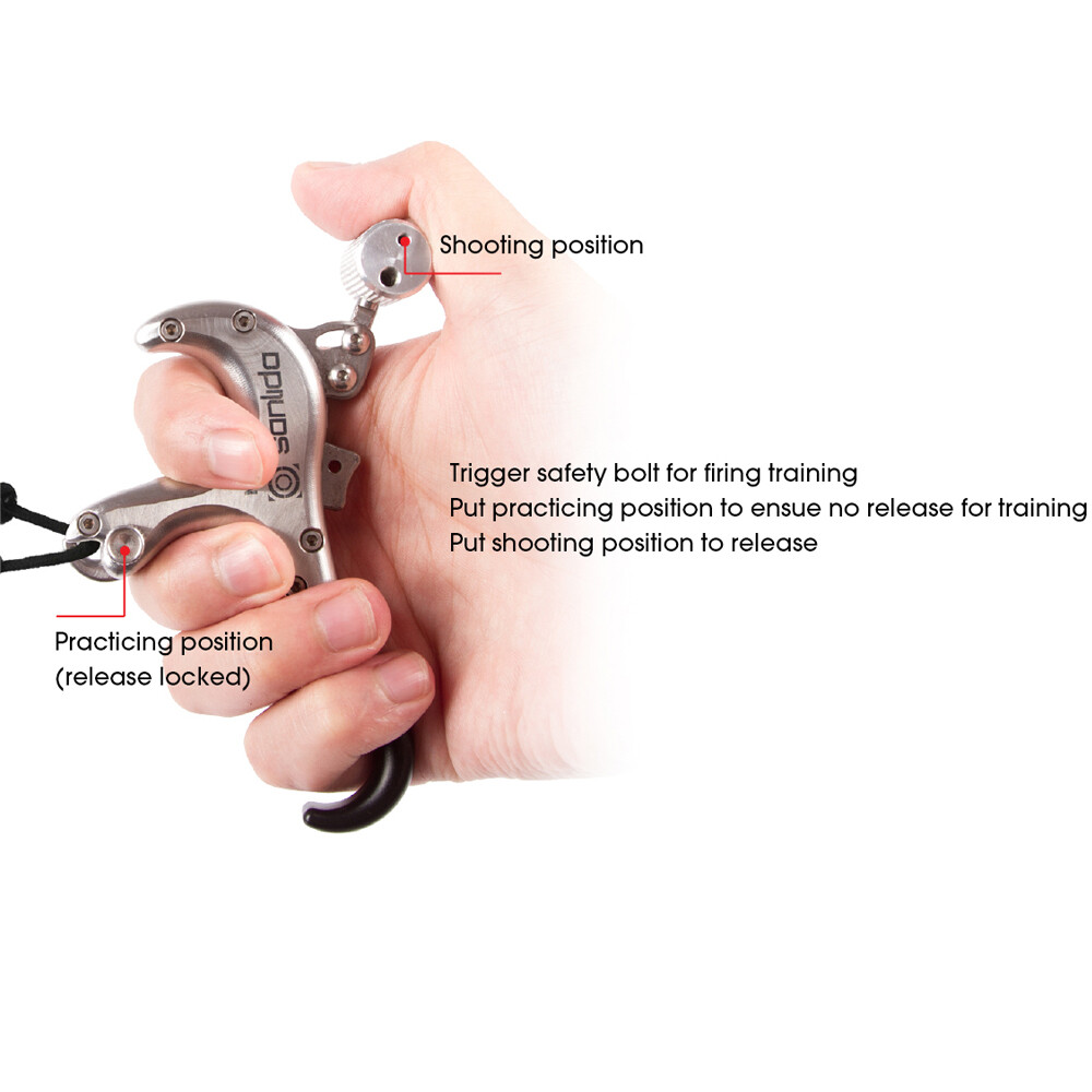 X10 Compound Bow Release Aids Thumb Trigger 2 3 4 Finger Grip Archery Hunting