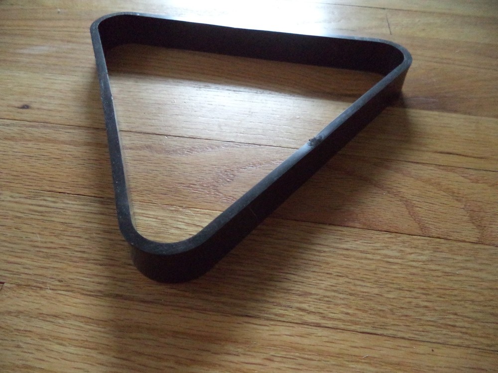 Triangle Billiard Ball Rack - Pool - Plastic Rack 1" deep - 9.5 x 9.5