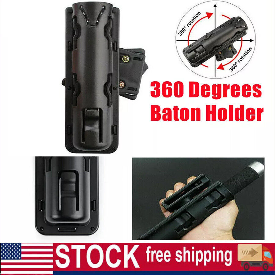 Baton Holder Universal 360 Degree Rotation, Versatile Tactical Flashlight Holder