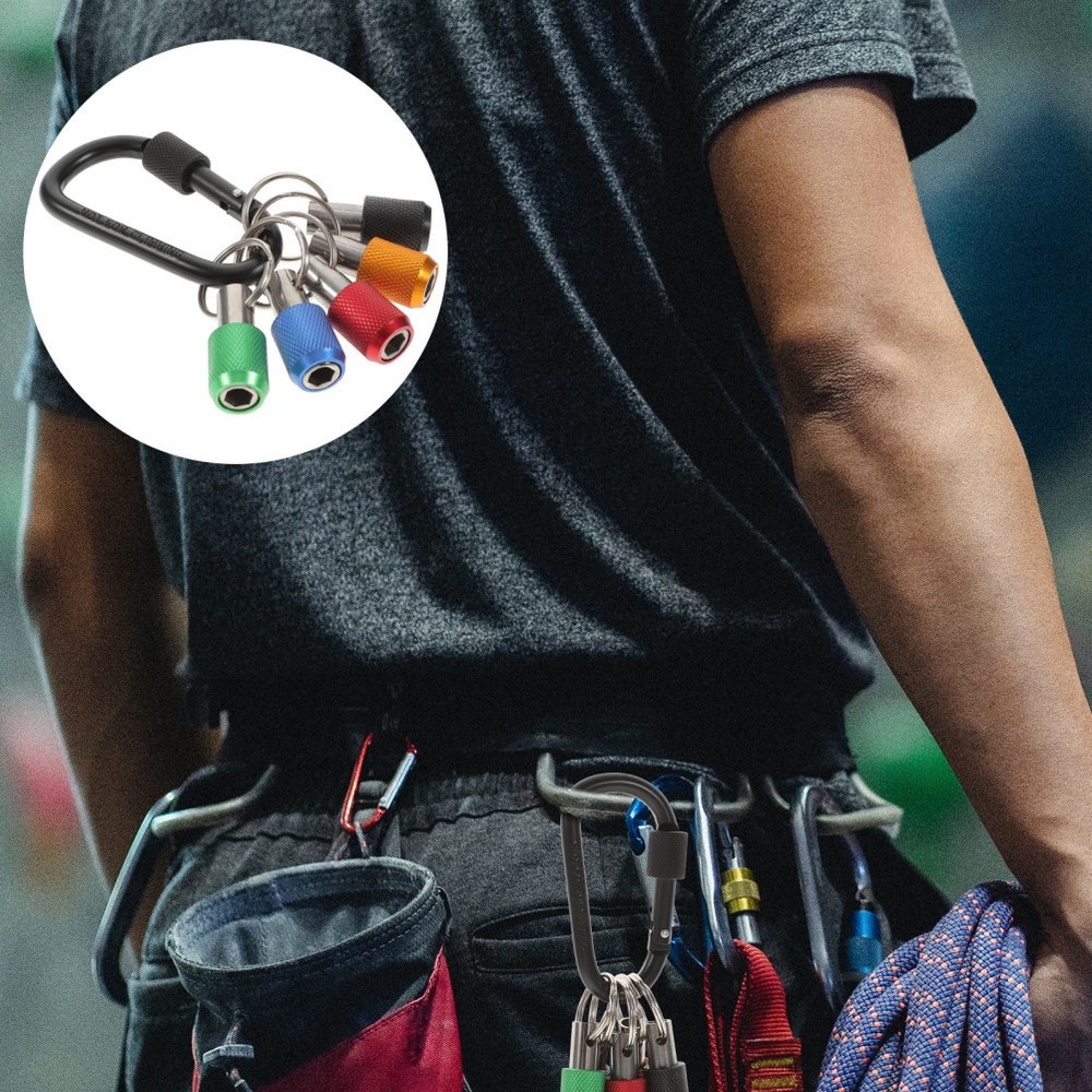 2 Sets Extendable Bit Holder Keychains Screwdriver Holders Cool Gadgets