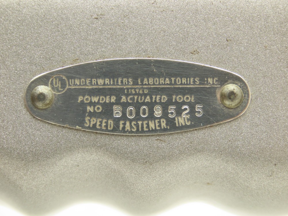 Speed Fastener Model 825 Powder Actuated Stud Driver Tool with Case