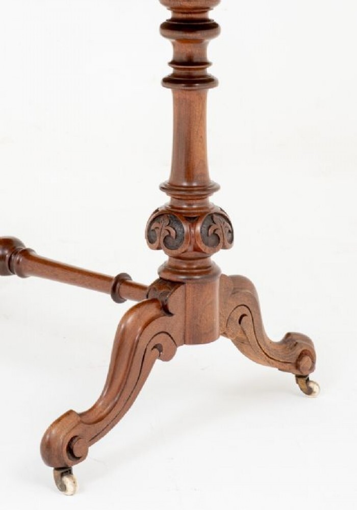 Victorian Desk - Walnut Shaped Writing Table Circa 1860