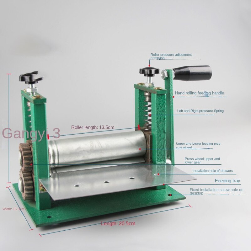 Manual Small Leather Drawing Machine Leather Stripper Glue Cylinder Machine
