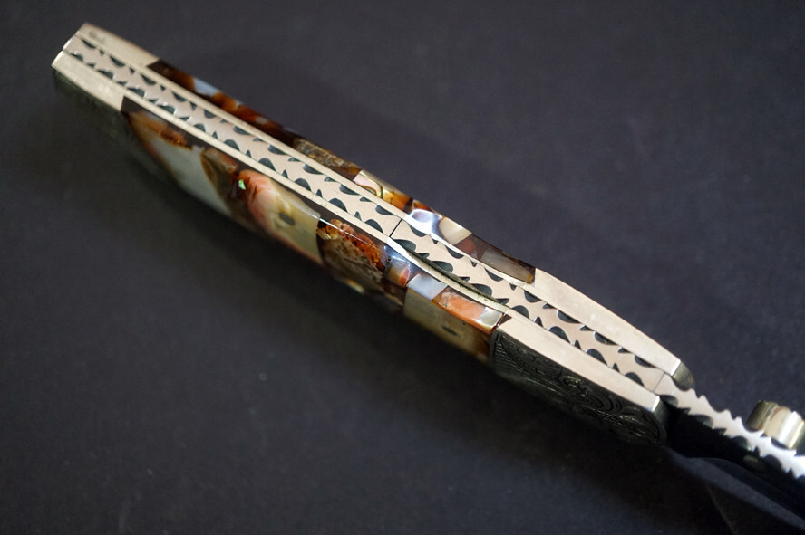 HARVEY McBURNETTE Custom Front Lock Folder Knife RARE RARE