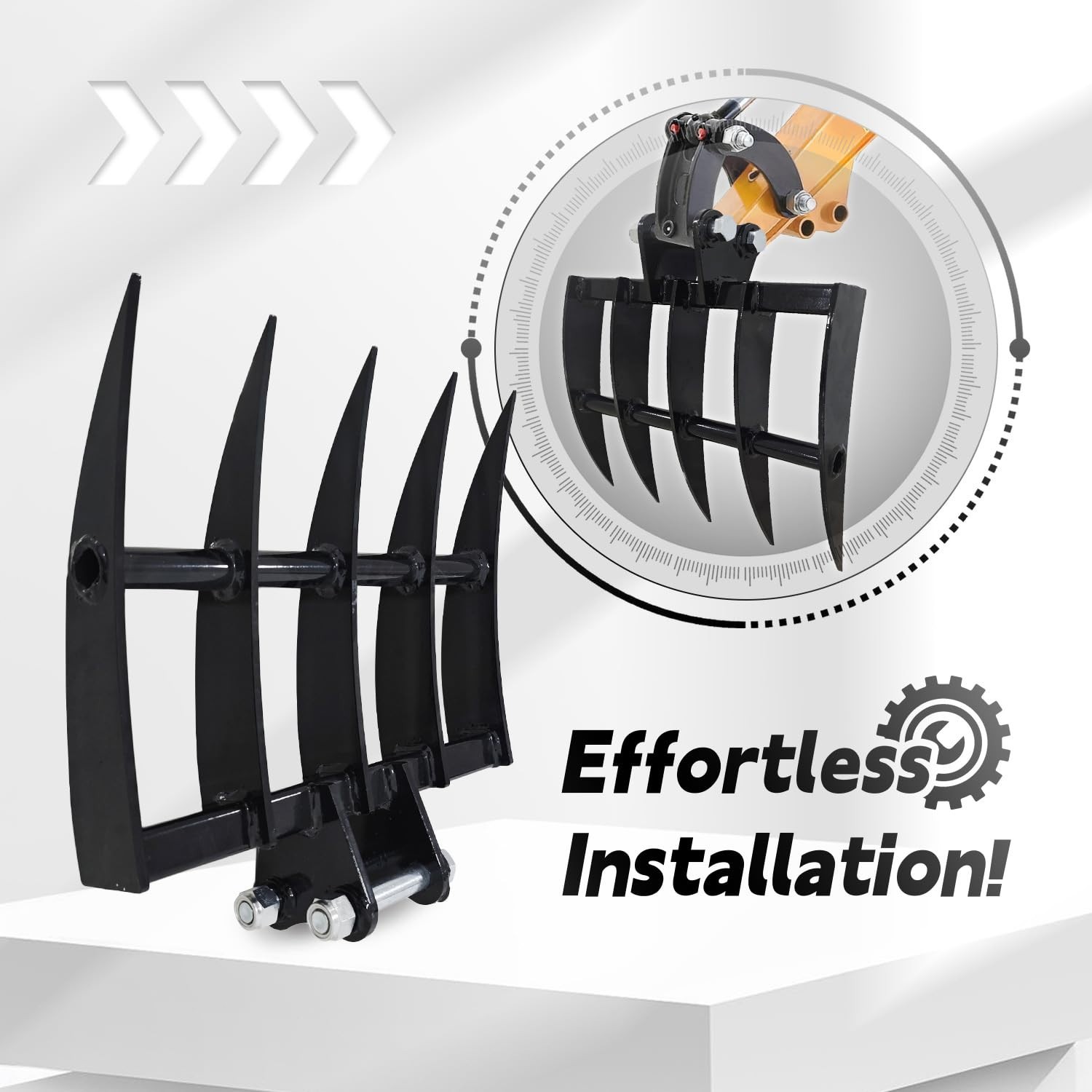 Rake Attachment For Mini Excavator 1 Ton To 2 Ton Mini Digger In Stock USA