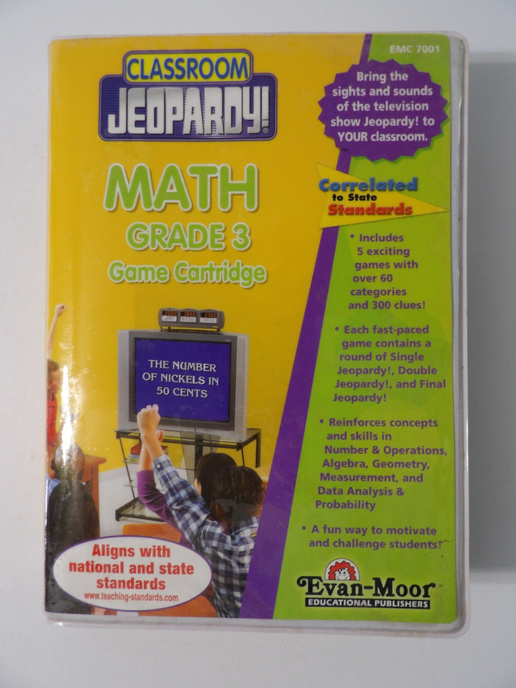 Classroom Jeopardy 3rd Grade Math Game Cartridge