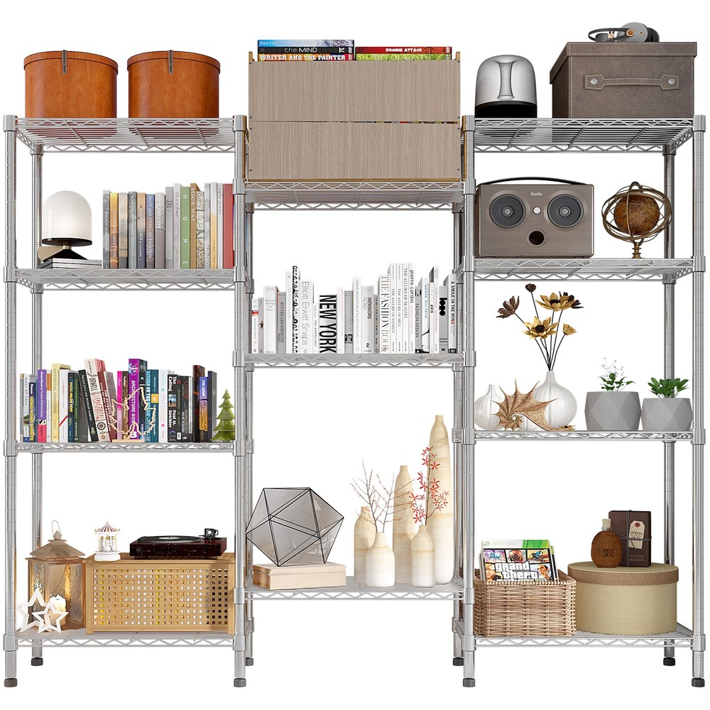 Adjustable Storage Shelves NSF Wire Shelving Unit Multiple rows Shelving