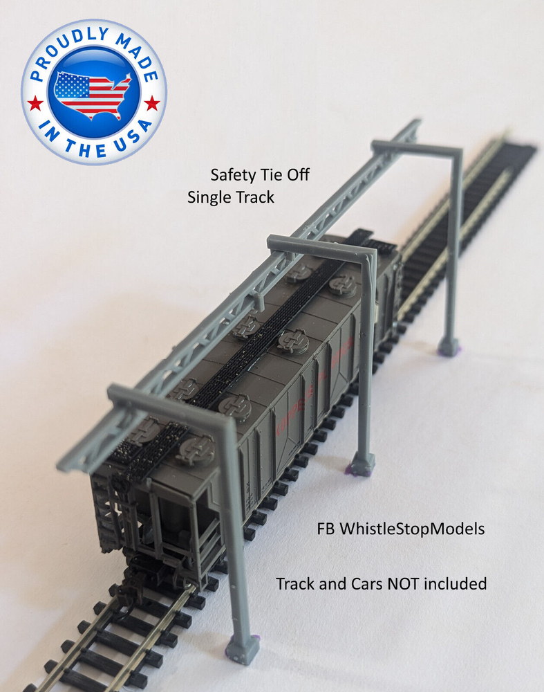 Z Scale Single Track Safety Tie Off