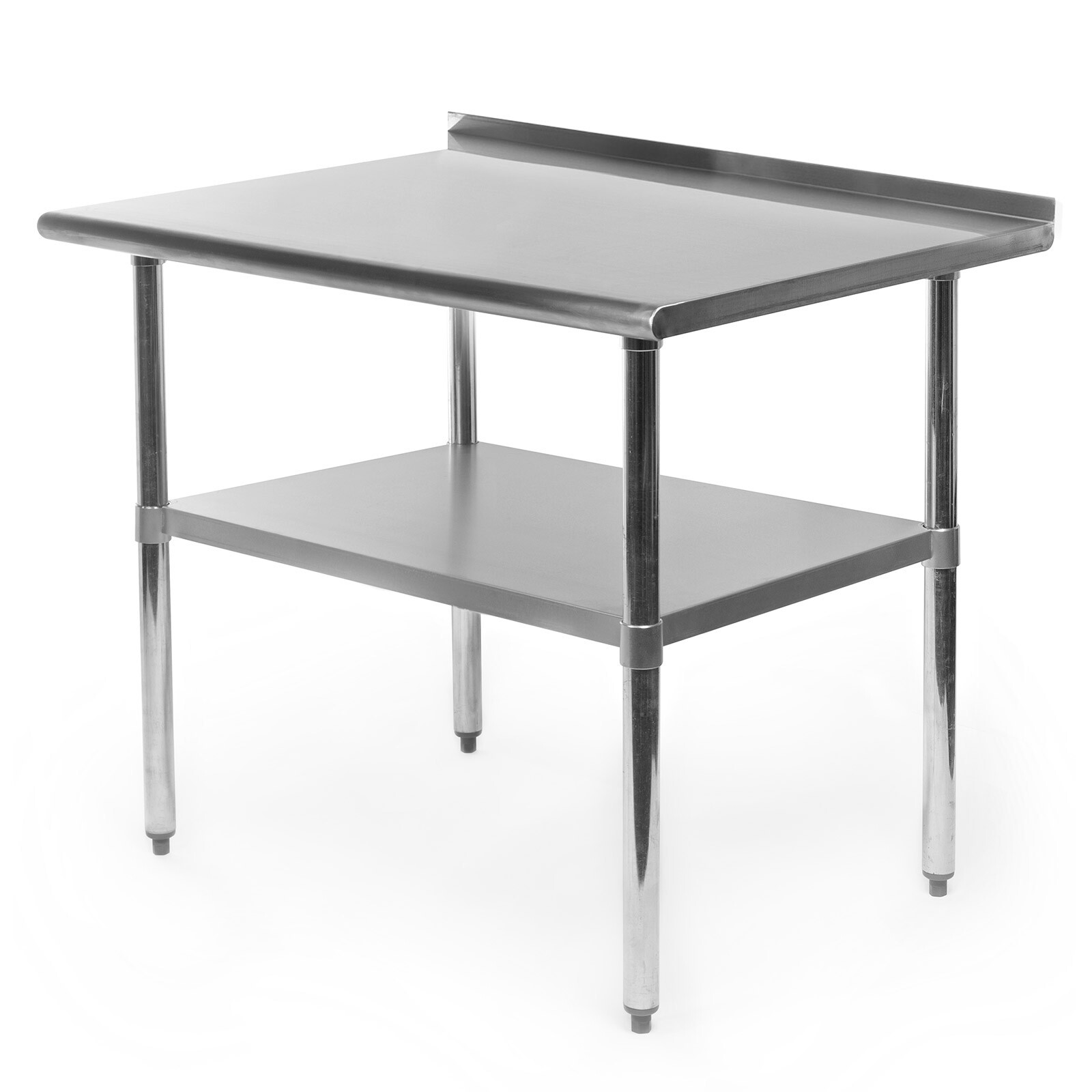 Stainless Steel 36" x 24" NSF Kitchen Restaurant Work Prep Table with Backsplash