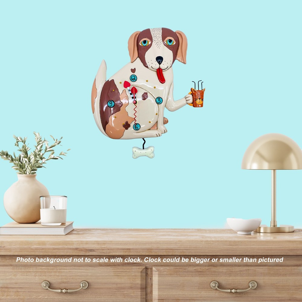 Allen Designs Studio Wall Clock: No Bones Dog