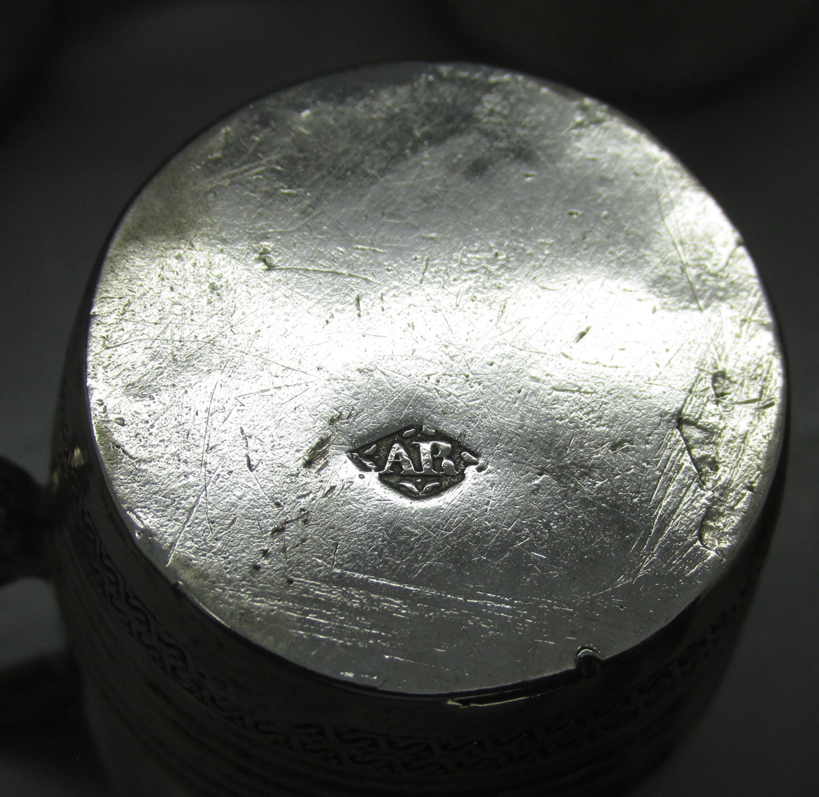 ANTIQUE RARE SET 6 SOLID SILVER TOT CUPS-KINGDOM OF TWO SICILIES 4CM 130g c1840