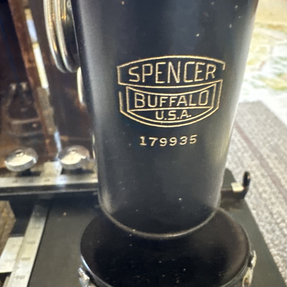 Spencer Buffalo Microscope U.S. NAVY WWII & Storage Box